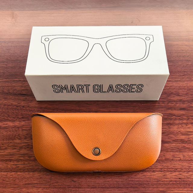 8MP AI Smart Translation Camera Glasses with Video Recording, Music Playback &amp; Bluetooth Calling, WiFi6, Noise Cancelling, IP65 Waterproof RC-SG025