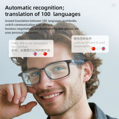 AI Smart Audio Glasses with Detachable Temples, Bluetooth Music &amp; Calling, AI Translation, Photochromic Blue Light Blocking Lenses, IP67 Waterproof  RC-SG027