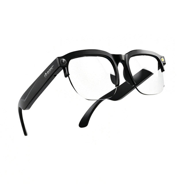 AI Smart Translation Glasses with HD Camera, Photo &amp; Video Recording, Bluetooth Music Calling Eyewear, 2MP Wearable Camera Glasses for Outdoor &amp; Travel RC-SG026