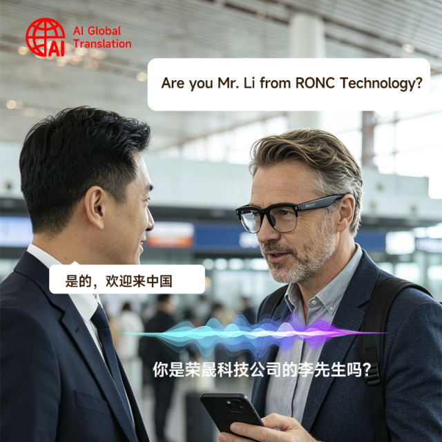 AI Smart Translation Glasses with HD Camera, Photo &amp; Video Recording, Bluetooth Music Calling Eyewear, 2MP Wearable Camera Glasses for Outdoor &amp; Travel RC-SG026