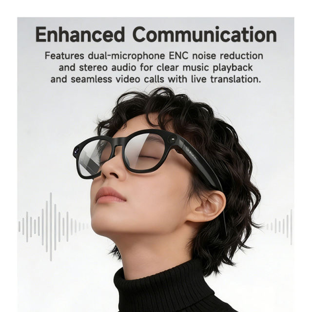 AI-Powered Smart Glasses: 8MP HD Camera, Live Streaming, Real-Time Translation & ChatGPT Integration RC-SG032