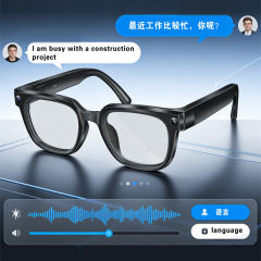 AI Translation Smart Glasses | 8MP Camera Video Recording | Bluetooth 5.3 Music & Calls | Hi-Fi Dual Speakers | WiFi4 Wireless Glasses | Hands-Free Audio & Voice Control | 2026 New RC-SG006 RC-SG006