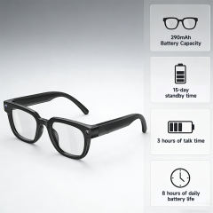 AI Translation Smart Glasses | 8MP Camera Video Recording | Bluetooth 5.3 Music & Calls | Hi-Fi Dual Speakers | WiFi4 Wireless Glasses | Hands-Free Audio & Voice Control | 2026 New RC-SG006 RC-SG006