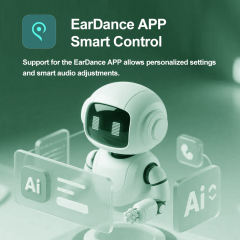 TWS Open-Ear Wireless Earhooks with Smart AI Translation, Bluetooth 6.0 Directional Sound Sports Headphones, Macaron Green HD Call Noise Cancelling Earbuds RC-AE18