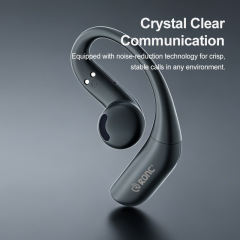 TWS Open-Ear Wireless Earhooks with Smart AI Translation, Bluetooth 6.0 Directional Sound Sports Headphones, Macaron Green HD Call Noise Cancelling Earbuds RC-AE18
