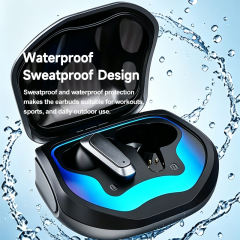 TWS Gaming Earbuds with AI Translator, ANC+ENC Dual Noise Cancelling, RGB Neon Wireless Earphones for Music & Calls RC-AE15