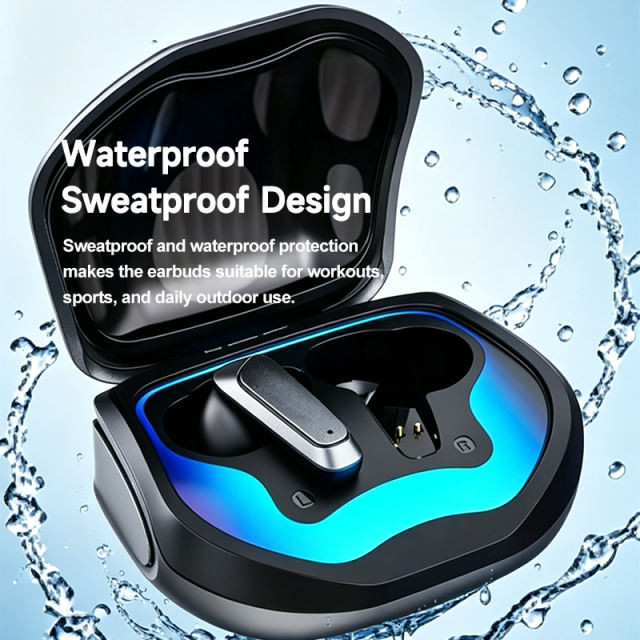 TWS Gaming Earbuds with AI Translator, ANC+ENC Dual Noise Cancelling, RGB Neon Wireless Earphones for Music & Calls RC-AE15