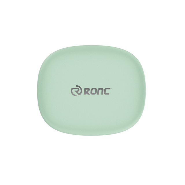 TWS Open-Ear Wireless Earhooks with Smart AI Translation, Bluetooth 6.0 Directional Sound Sports Headphones, Macaron Green HD Call Noise Cancelling Earbuds RC-AE18