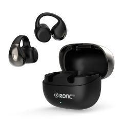 IFree 23 Open Ear Clip-on Bluetooth 6.0 Earbuds with Smart AI Translation, Directional Sound Wireless Sports Headphones, IPX4 Waterproof Translucent Charging Case RC-AE17
