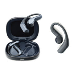TWS Open-Ear Wireless Earhooks with Smart AI Translation, Bluetooth 6.0 Directional Sound Sports Headphones, Macaron Green HD Call Noise Cancelling Earbuds RC-AE18