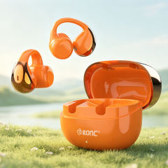 IFree 23 Open Ear Clip-on Bluetooth 6.0 Earbuds with Smart AI Translation, Directional Sound Wireless Sports Headphones, IPX4 Waterproof Translucent Charging Case RC-AE17