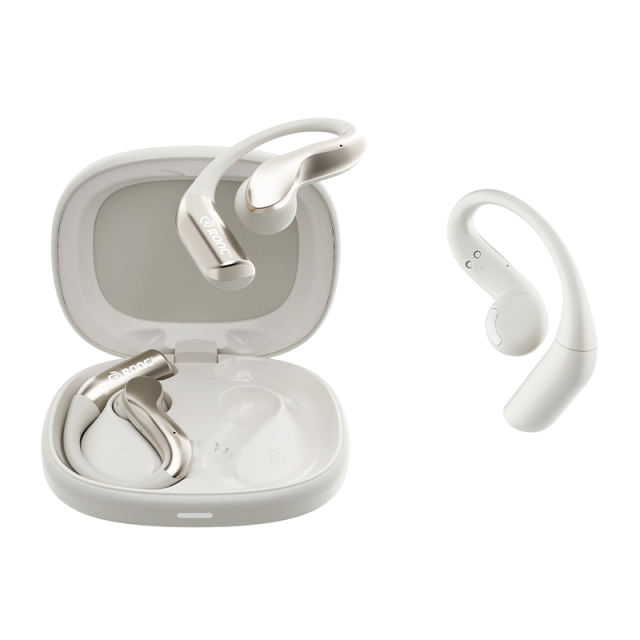 TWS Open-Ear Wireless Earhooks with Smart AI Translation, Bluetooth 6.0 Directional Sound Sports Headphones, Macaron Green HD Call Noise Cancelling Earbuds RC-AE18