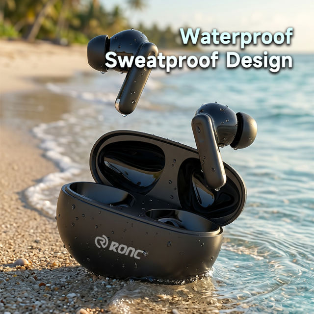 Smart AI Translator Earbuds with Heart Rate & Blood Oxygen Monitor, Bluetooth 6.0 ANC+ENC Noise Cancelling Sports Headphones, 30dB Deep Bass Wireless Earphones，RC-A19