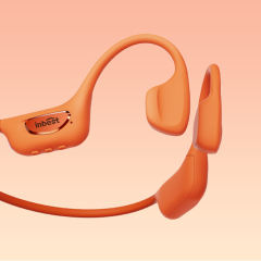 Bone Conduction Sports Headphones with Smart AI Translation, Heart Rate Monitor & Step Tracker, Bluetooth 6.0 Wireless Open-Ear Headset with Built-in TF Card & LED Night Running Light，RC-AE21