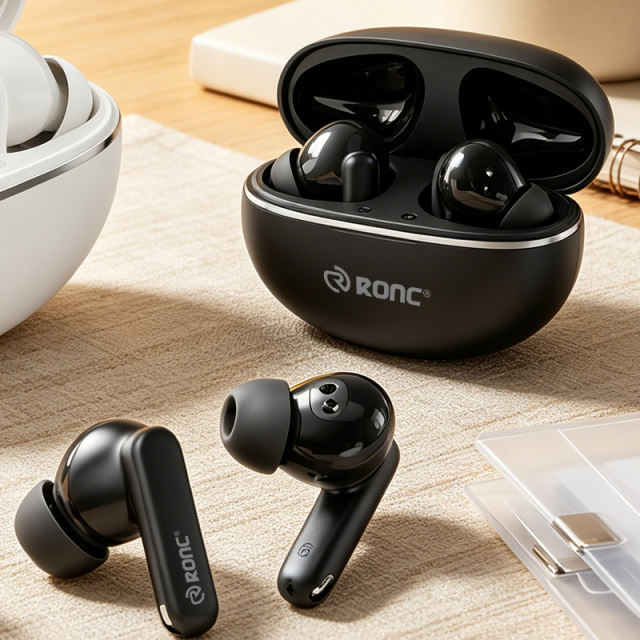 Smart AI Translator Earbuds with Heart Rate & Blood Oxygen Monitor, Bluetooth 6.0 ANC+ENC Noise Cancelling Sports Headphones, 30dB Deep Bass Wireless Earphones，RC-A19