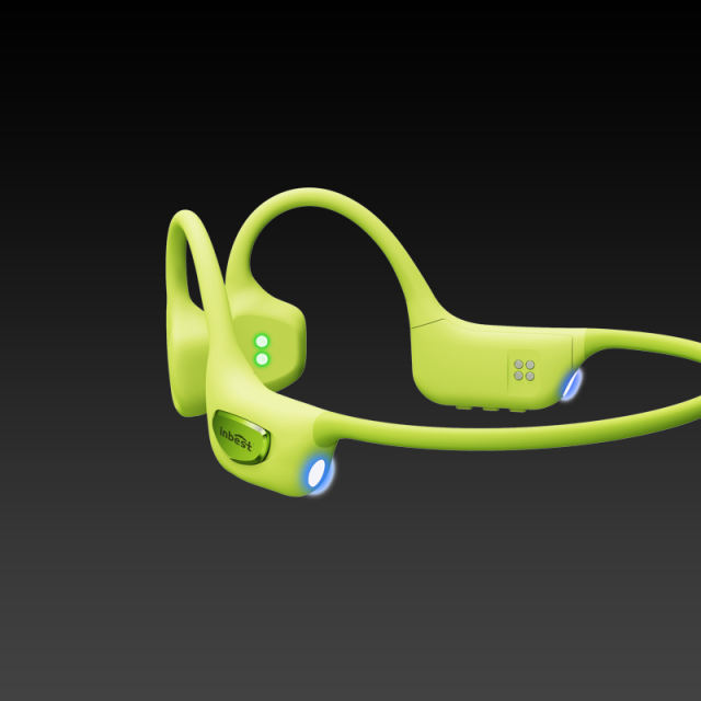 Bone Conduction Sports Headphones with Smart AI Translation, Heart Rate Monitor & Step Tracker, Bluetooth 6.0 Wireless Open-Ear Headset with Built-in TF Card & LED Night Running Light，RC-AE21