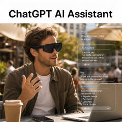8MP AI Camera Smart Glasses | 800W HD Photo &amp; Video Recording | ChatGPT AI Translation Glasses | Real-Time Translator | Open-Ear Bluetooth Audio Glasses，RC-SG033