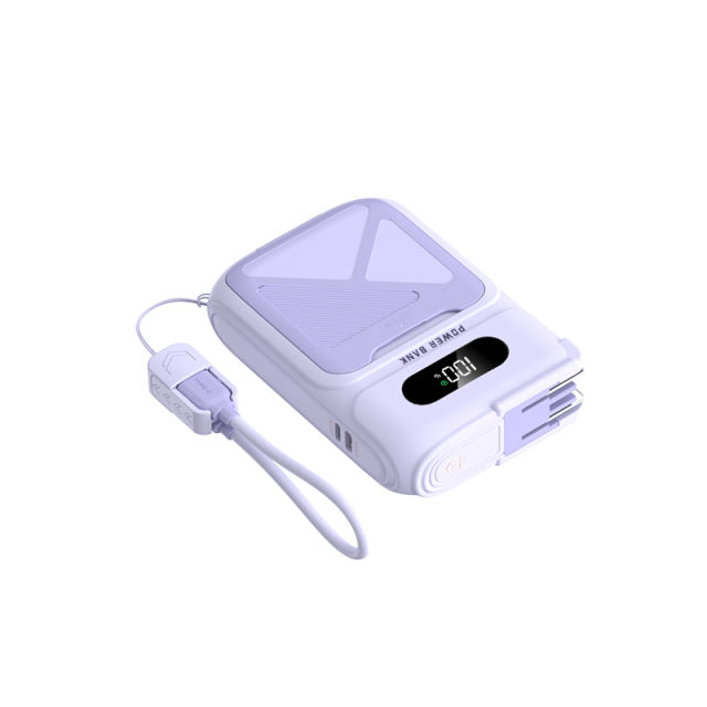 6-in-1 Qi2 MagSafe Power Bank 22.5W Fast Charging – Built-in Dual Cables + Apple Watch Charger + Stand, 10000mAh Magnetic External Battery for iPhone & Android (2026 New) RC-PD99