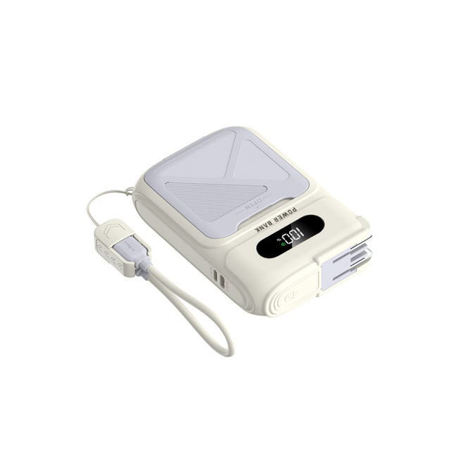 6-in-1 Qi2 MagSafe Power Bank 22.5W Fast Charging – Built-in Dual Cables + Apple Watch Charger + Stand, 10000mAh Magnetic External Battery for iPhone & Android (2026 New) RC-PD99