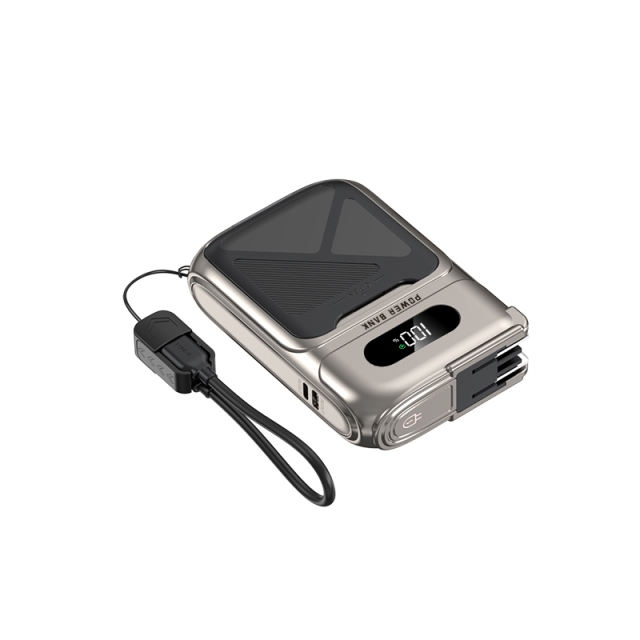 6-in-1 Qi2 MagSafe Power Bank 22.5W Fast Charging – Built-in Dual Cables + Apple Watch Charger + Stand, 10000mAh Magnetic External Battery for iPhone & Android (2026 New) RC-PD99