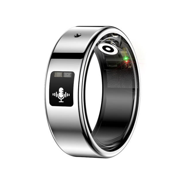 RONC AI Smart Recording Health Ring,Transcription & AI Summary,Heart Rate & Sleep Monitor RC-SR006
