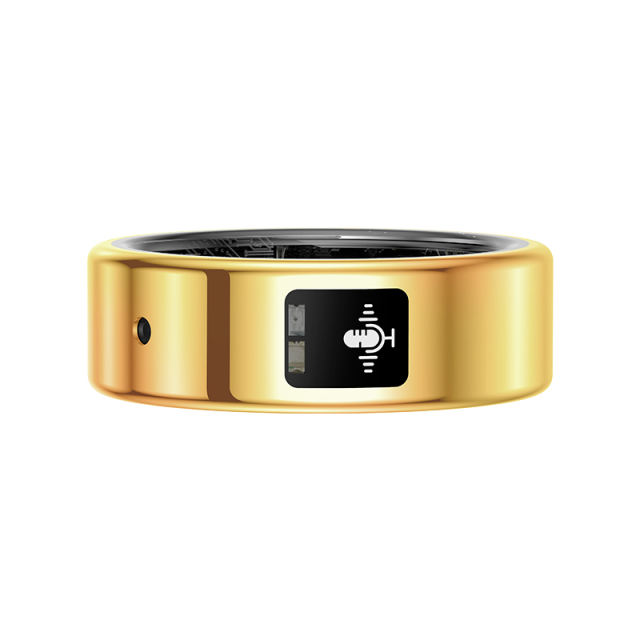 RONC AI Smart Recording Health Ring,Transcription & AI Summary,Heart Rate & Sleep Monitor RC-SR006