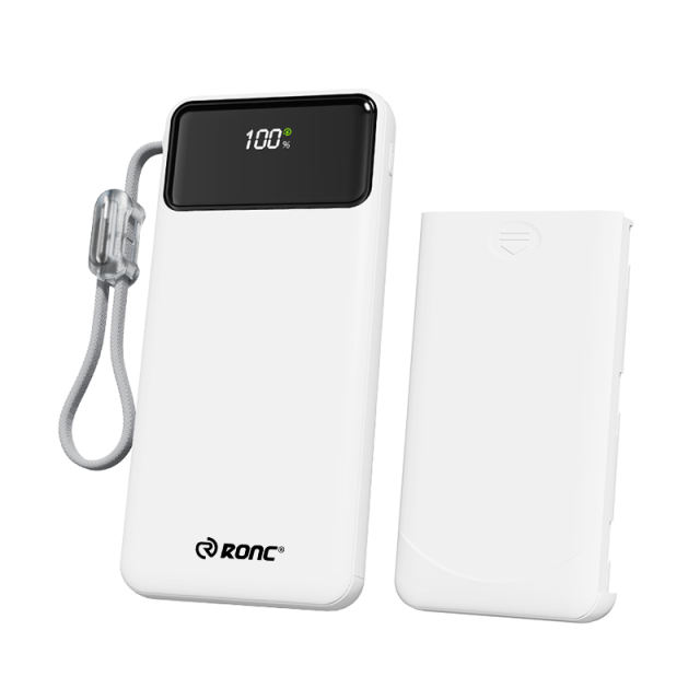 2026 New Arrival Swappable Battery Power Bank – 22.5W Fast Charge, 10000mAh Detachable Battery, Built-in USB-C Cable &amp; Emergency Flashlight – The Ultimate Travel Companion