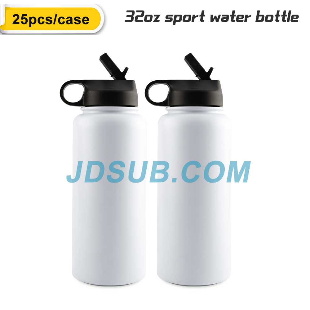 25Pack 32oz/20oz Sublimation Tumbler Sublimation Sports Water Flask