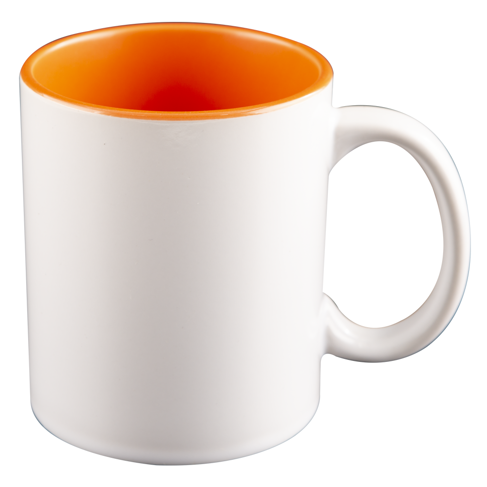 36pack 11oz Ceramic Black White Sublimation Mug Colored Inner with Handle