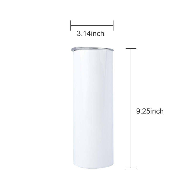 Amgkonp 30oz Straight Sublimation Blank Tumblers 25 Pack with Straws and Lids,Stainless Steel Skinny Double Wall Vacuum Insulated Tumblers Bulk