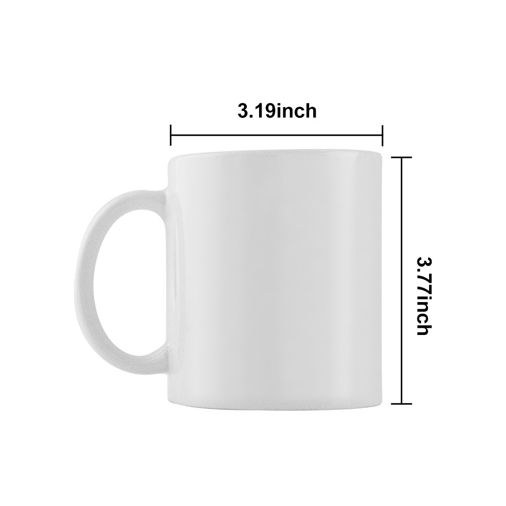 KOCDAM 36pack 11oz Ceramic Sublimation White/Color Mug with Handle