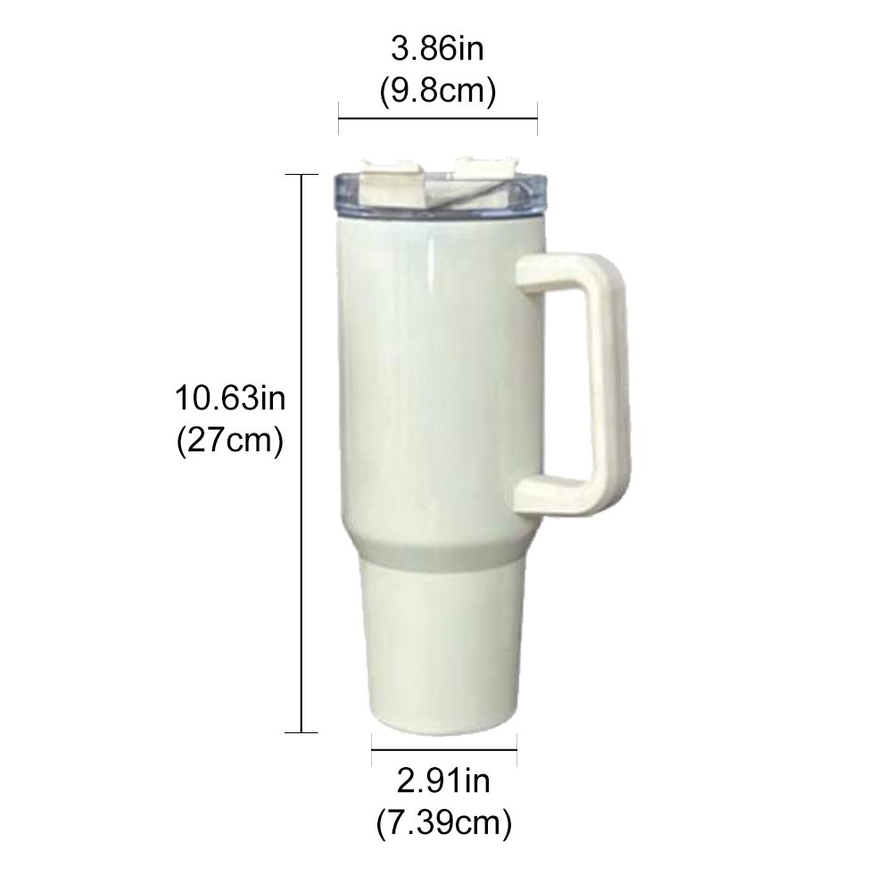 20 Pack 40oz Sublimation Macaron Color Mug with Straw