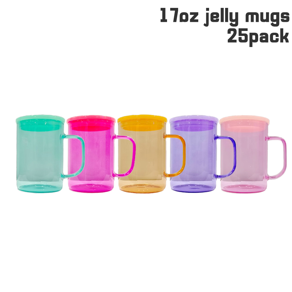 Ship from CN Mutiful Size 9oz/11oz/12oz/15oz/17oz/20oz Glass jelly Mug –  GGblanks
