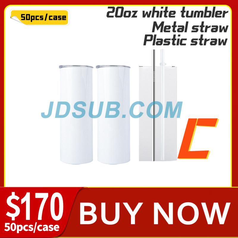20oz or 30oz Straight Matte White Sublimation Skinny Tumbler – Sayers & Co.