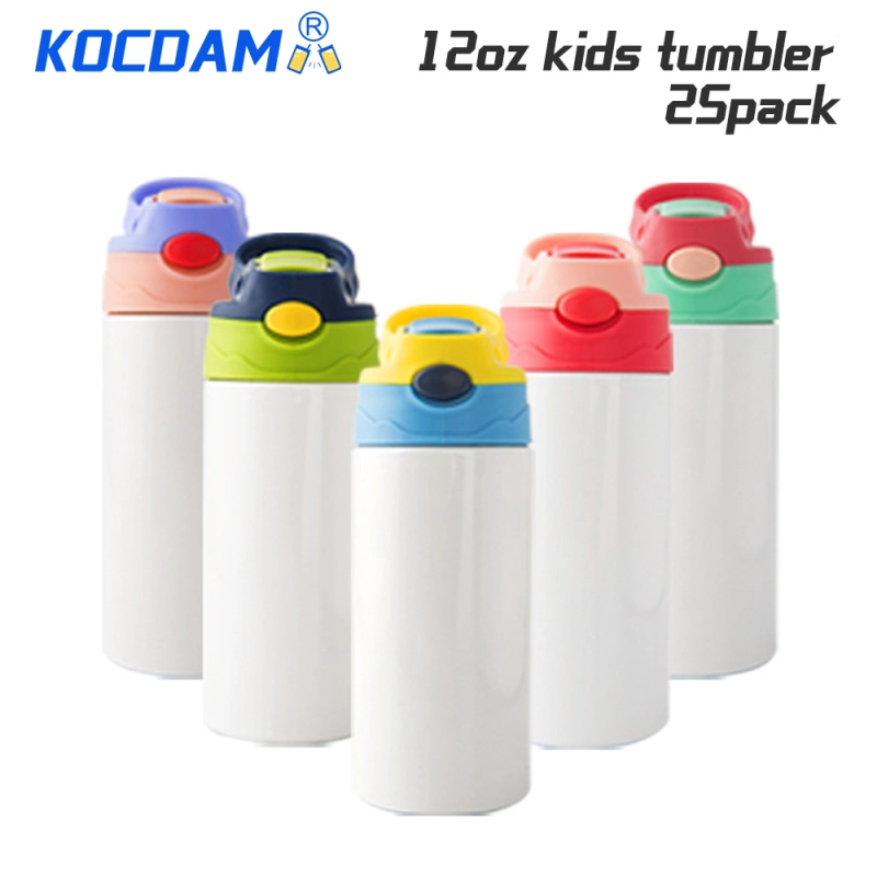 KOCDAM 25/50 Pack 12oz Sublimation Kids Water Bottle Kids Water Bottle