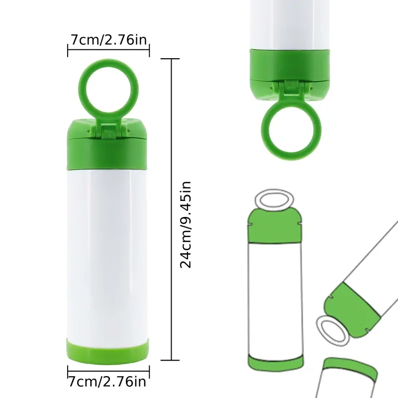 KOCDAM 25 Pack 12oz Sublimation Kids Flip Tumblers