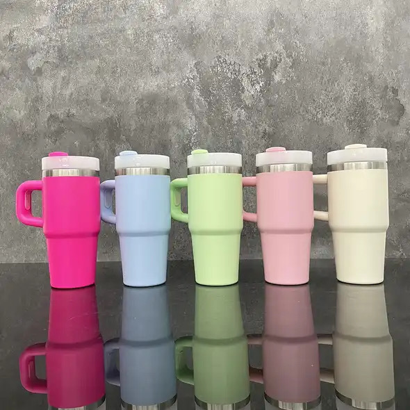 KOCDAM 25 Pack 14oz kid sublimation white stainless steel mug