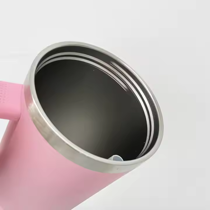 KOCDAM 20Pack Blank Sublimation Leak Proof 40OZ Macaroon Stainless Steel Tumbler with Removable Flip Straw Lid and Handle for Drinking