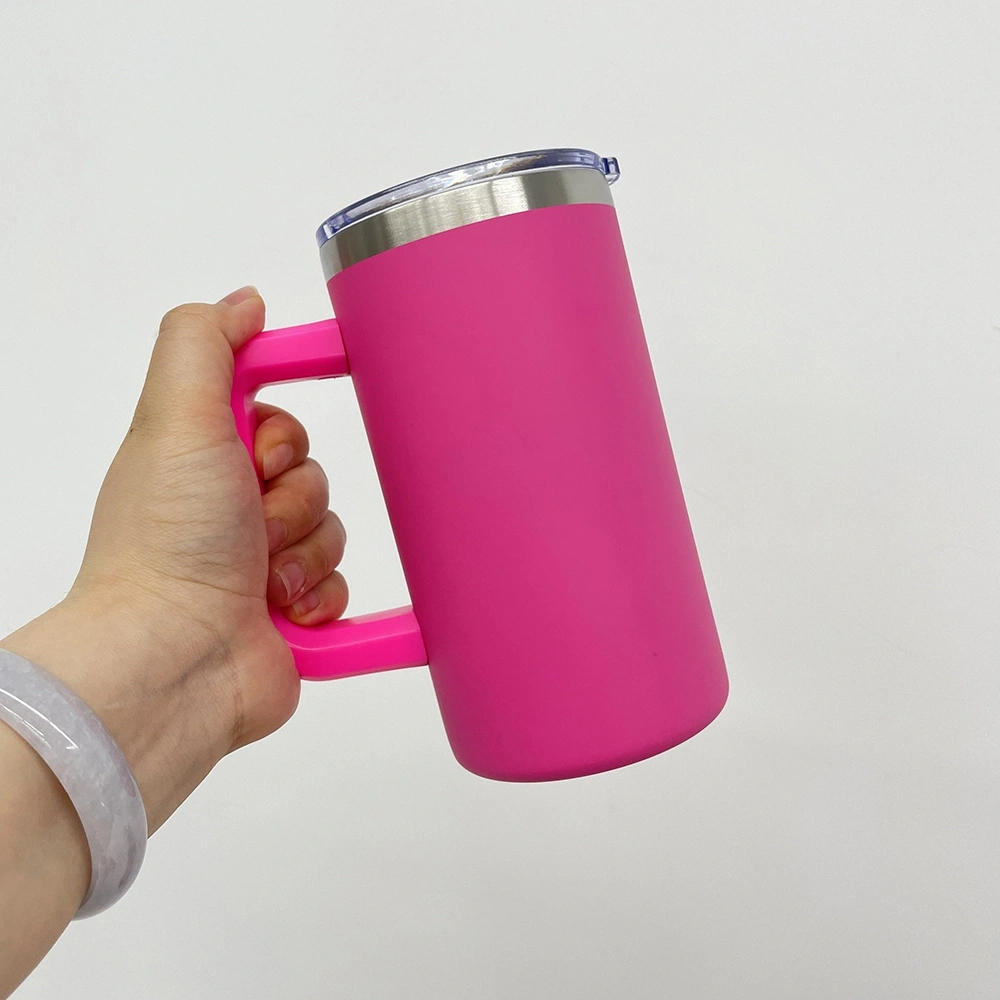 KOCDAM 20 Pack Blank Sublimation 20oz Coffee Mugs with Removable Plastic Handle