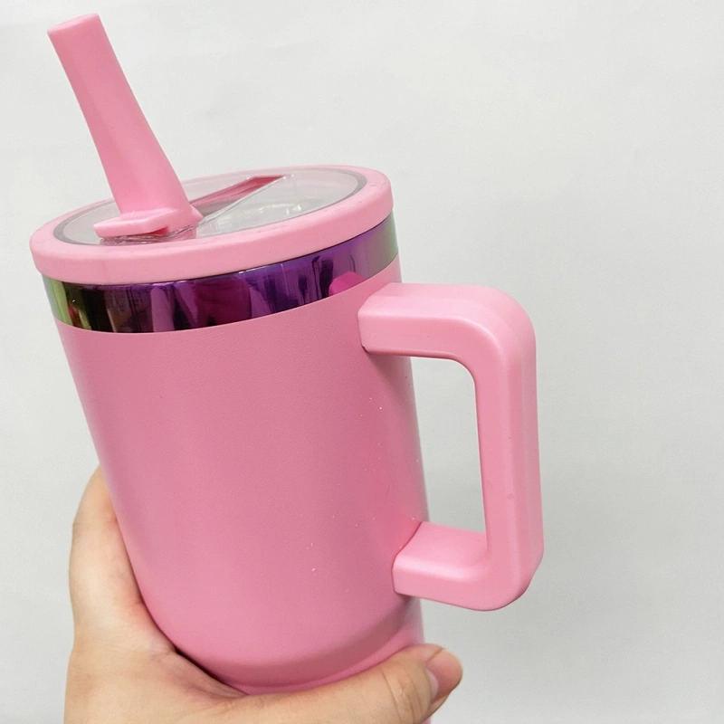 25 Pack 20oz Kids Stainless Steel Tumblers with Leak Proof Straw Lids Rainbow Underneath Power Coated Tumblers for Laser Engraving