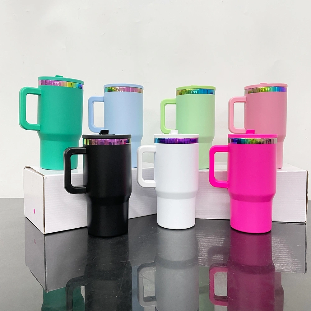 25 Pack 20oz Kids Stainless Steel Tumblers with Leak Proof Straw Lids Rainbow Underneath Power Coated Tumblers for Laser Engraving