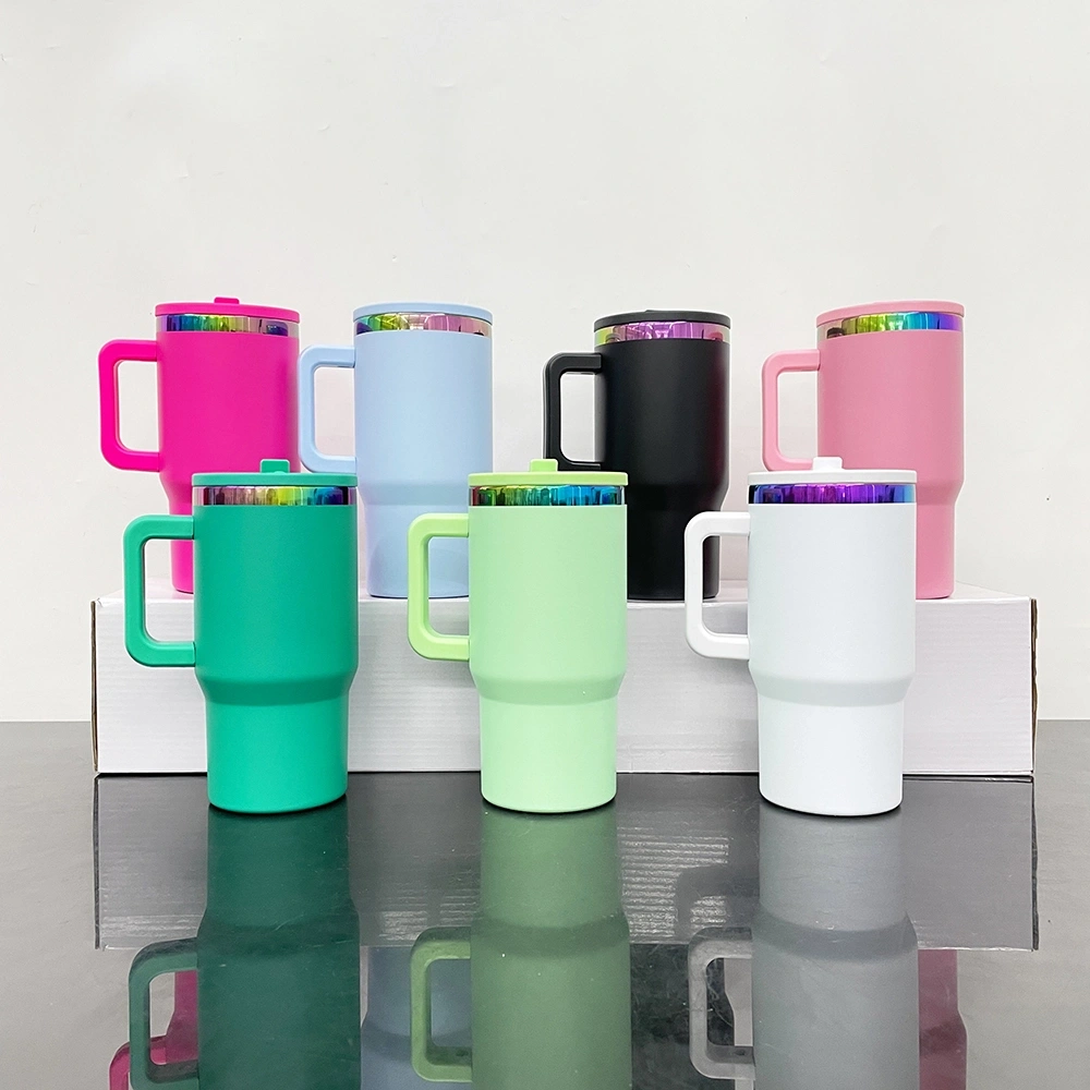 25 Pack 20oz Kids Stainless Steel Tumblers with Leak Proof Straw Lids Rainbow Underneath Power Coated Tumblers for Laser Engraving