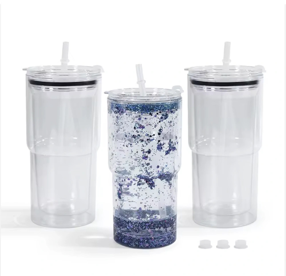 US Warehouse 25pack 18oz snow globe plastic cups
