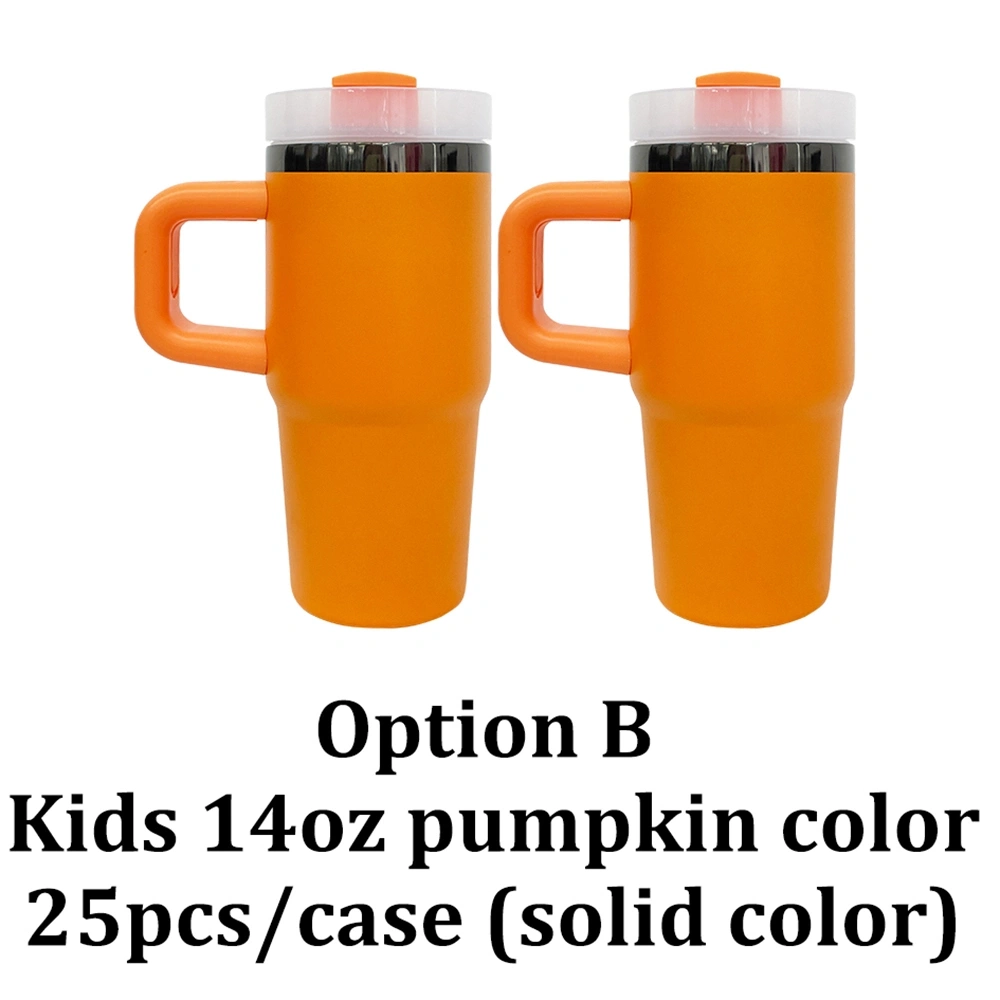 US Warehouse 25 Pack Halloween Parent Child Style 14oz Mirror Black Plated Underneath Tumblers for Laser Engraving