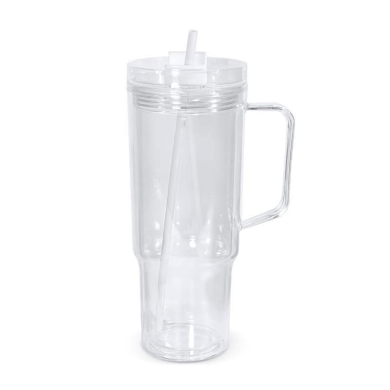 China Warehouse 20/32pack 40oz snow globe plastic mugs