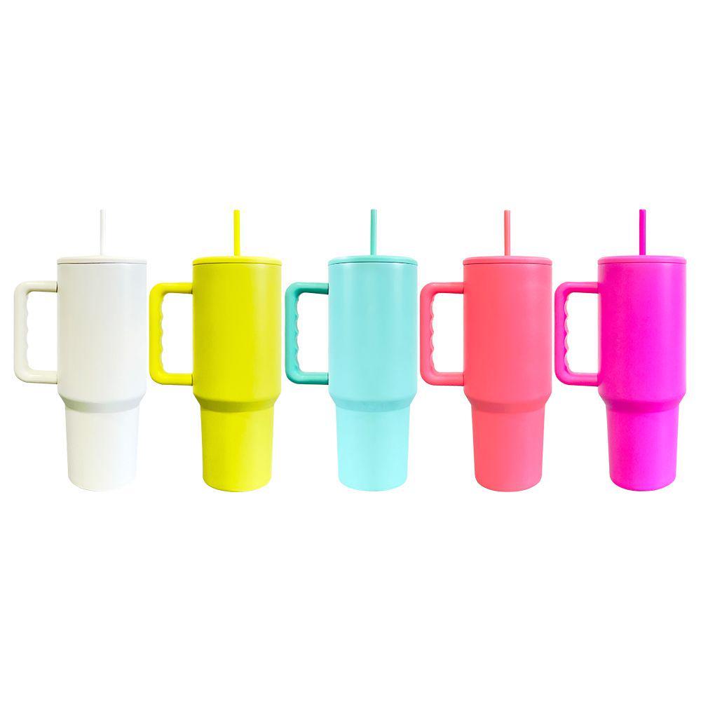 US Warehouse 25 Pack 40oz Sublimation Matte color Mugs