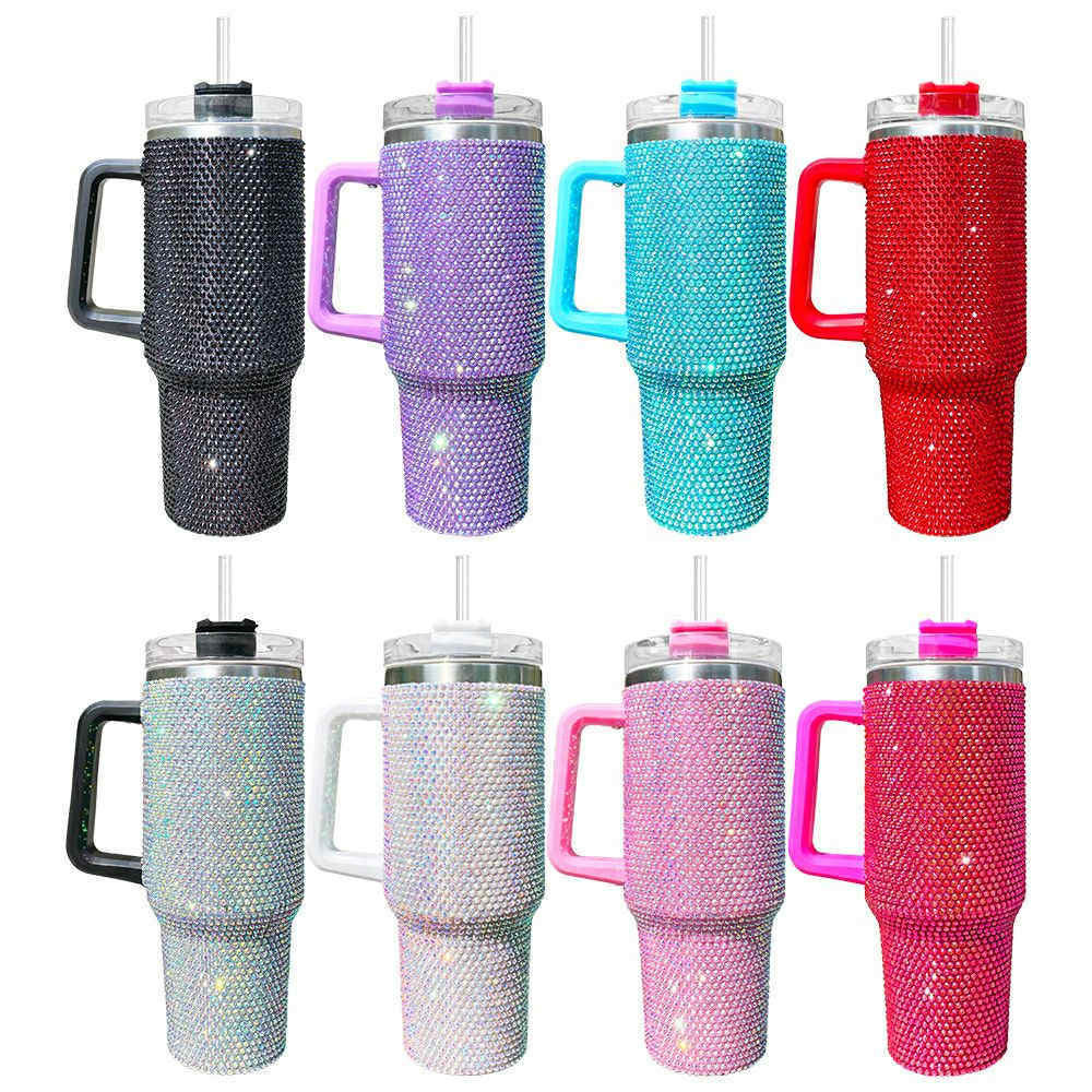 KOCDAM 16 Pack 40oz rhinestones Mug