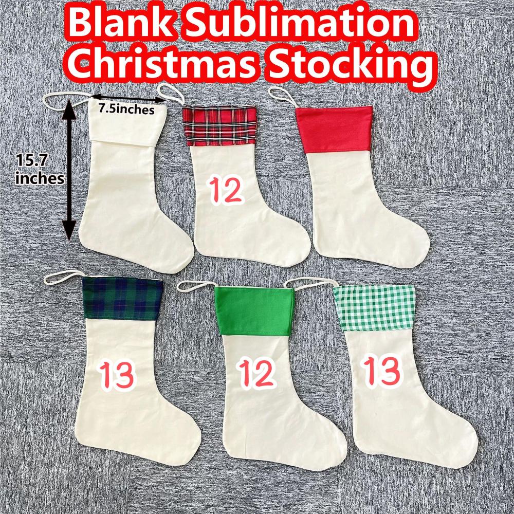 KOCDAM 50Pack Blank Sublimation Christmas Stockings