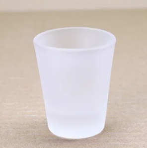 KOCDAM 144Pack 3oz Blank Sublimation frosted Shot Glass Sold By Case