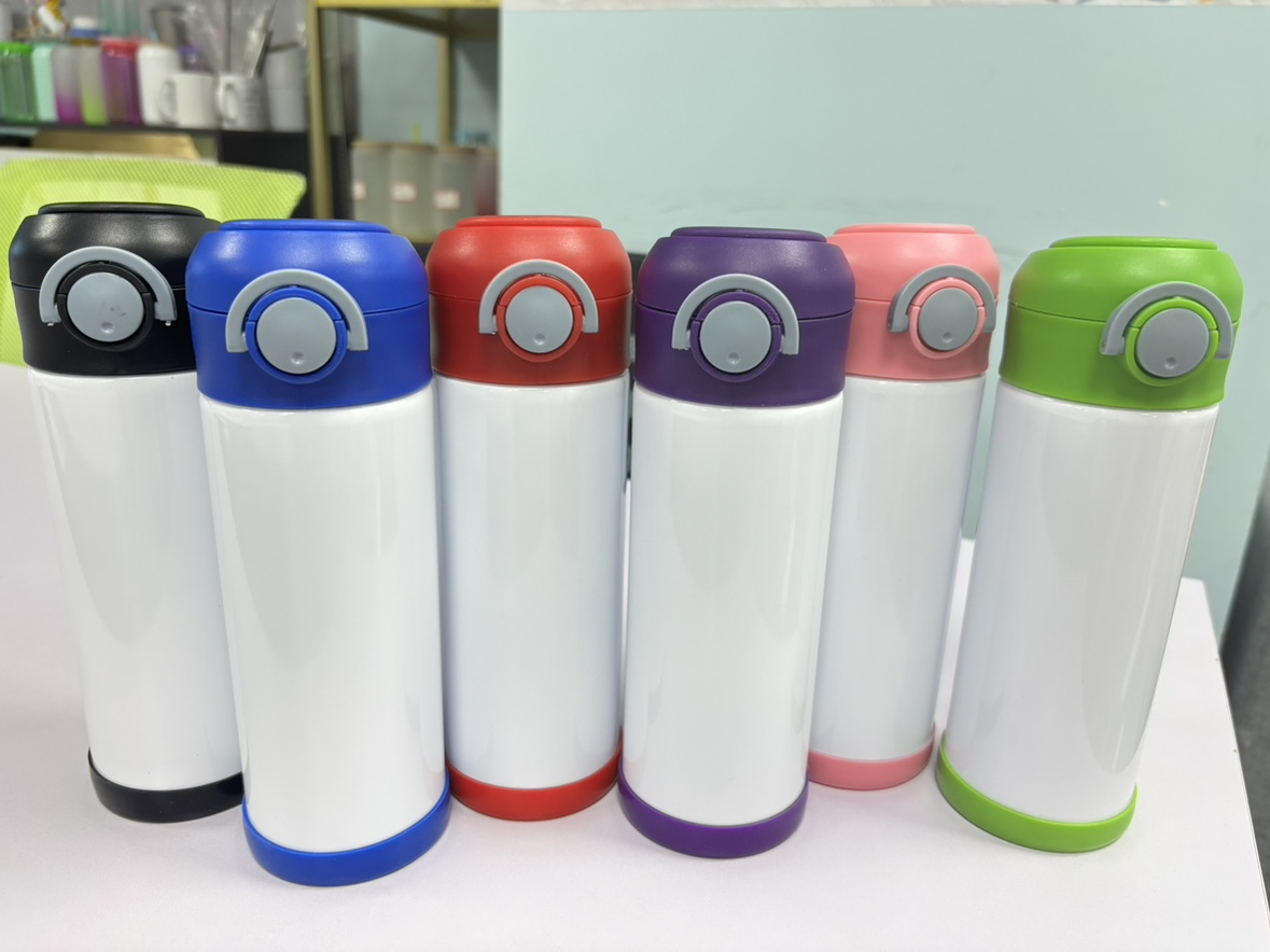 KOCDAM 24 Pack 12oz Sublimation Kids Flip Tumblers